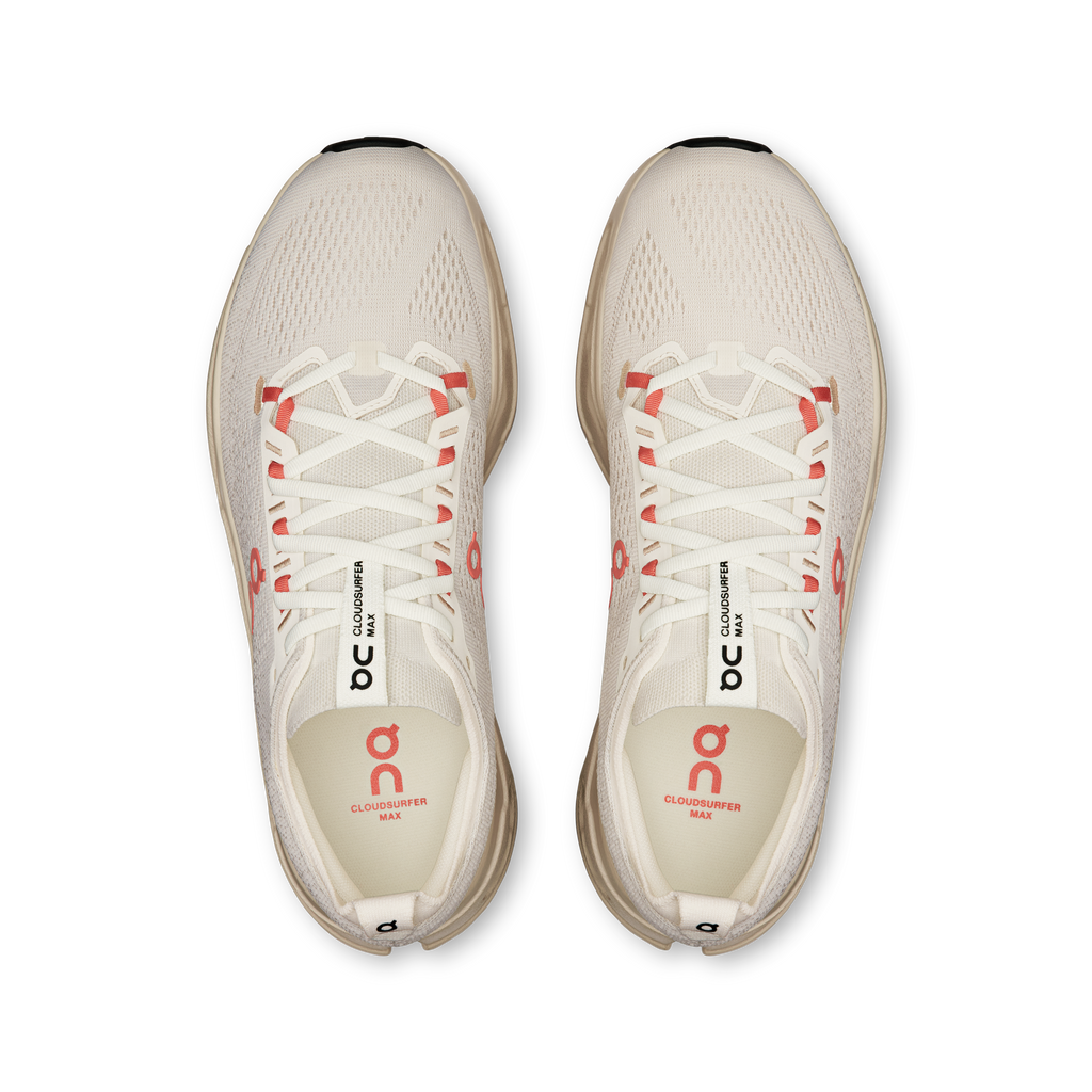 On Women's Cloud Surfer Max 1 Ivory Salmon