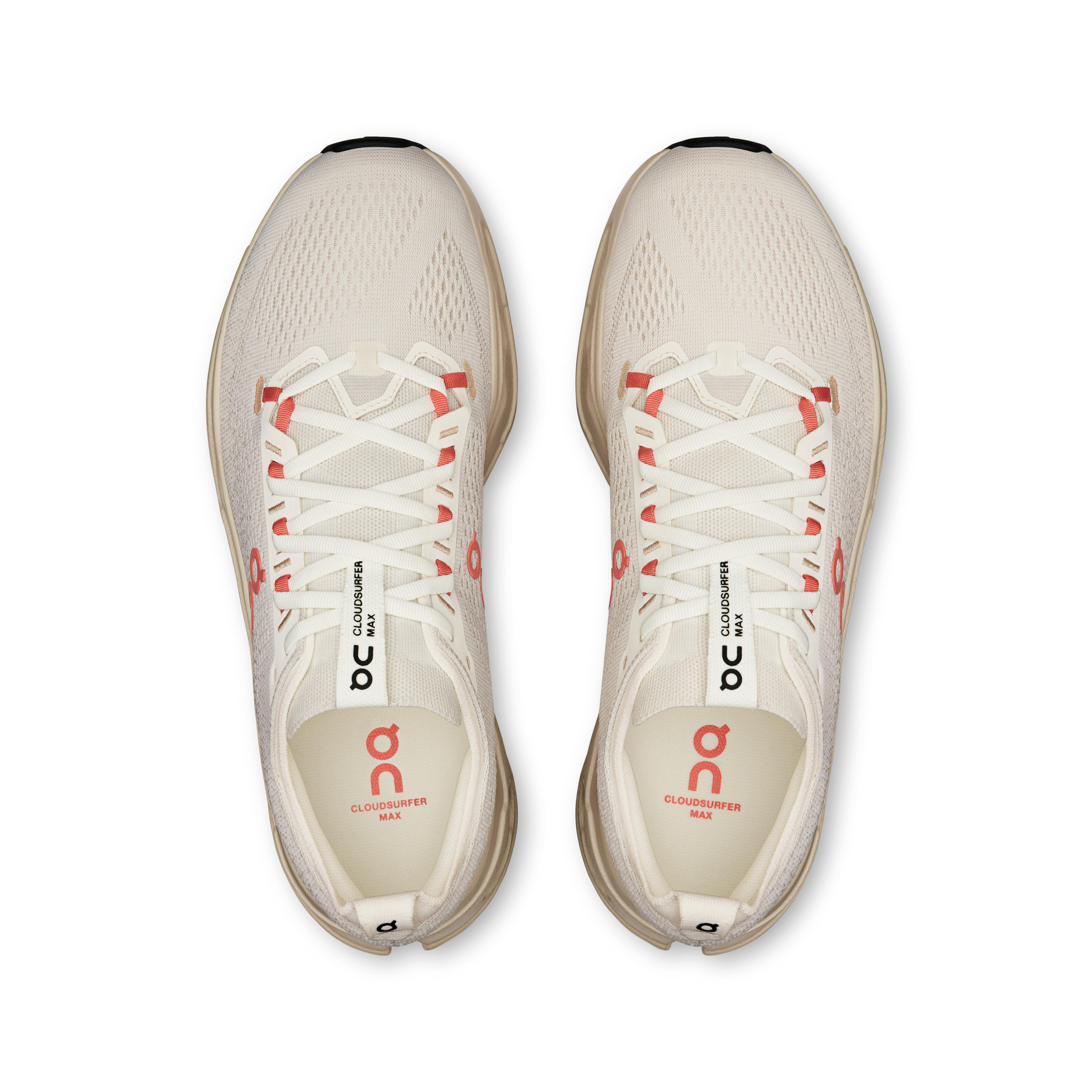 On Women's Cloud Surfer Max 1 Ivory Salmon