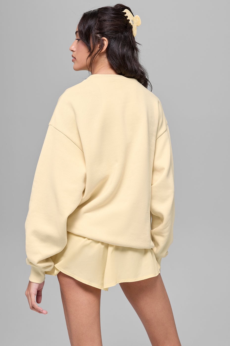 Accolade Crew Neck Pullover - Candlelight Yellow