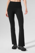 Airbrush High-Waist 7/8 Bootcut Legging - Black