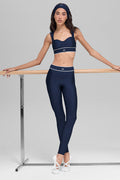 Airlift High-Waist Alignment Legging - Navy/White