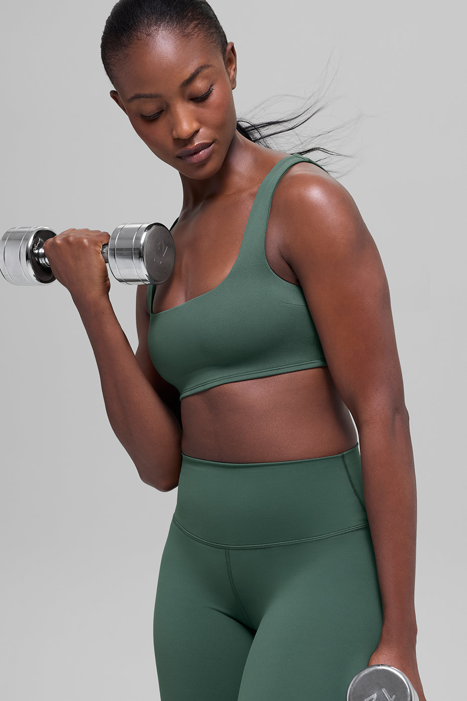 ALO Softsculpt Precision Bra - Clover Green