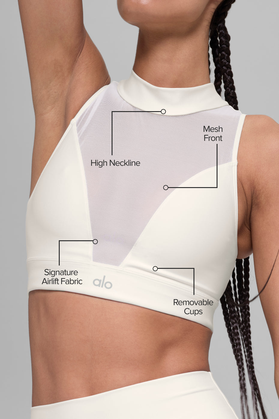 Airlift Mesh Infatuation Bra - Ivory